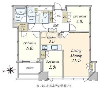 シティタワーズ豊洲ザ・シンボルの間取図