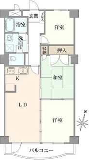 アーバンヒルズ鶴見の間取図
