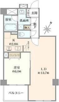 センチュリー横濱鶴見の間取図