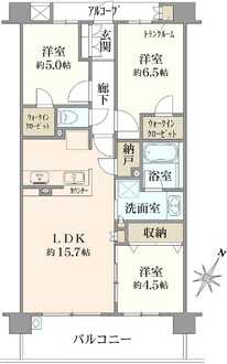 プラウド枚方の間取図