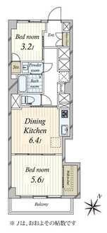 ニックハイム西六郷の間取図