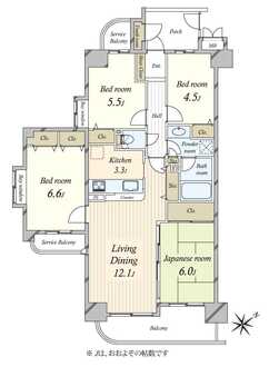 モア・ステージ墨田ラシェールの間取図