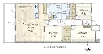 ジェントリーハウス品川大井の間取図