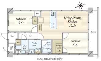 中馬込ハイツの間取図