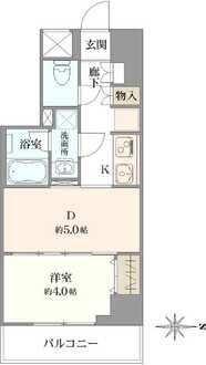 日神デュオステージ新中野の間取図