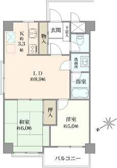 高円寺ナショナルコートの間取図