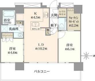 ザ・パークハウス中野タワーの間取図