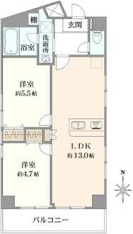 モナーク第二杉並の間取図