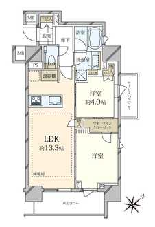 ルジェンテ新中野STATION ONEの間取図
