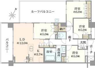 プラウド杉並和田プライベートコートの間取図