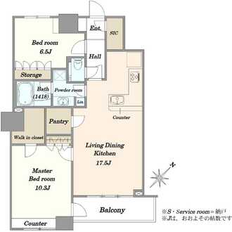 THE TOKYO TOWERS MID TOWERの間取図