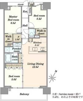 スカイティアラウエストの間取図