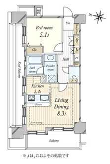 ライオンズマンション西麻布シティの間取図