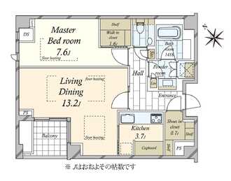 ウェリス有栖川の間取図