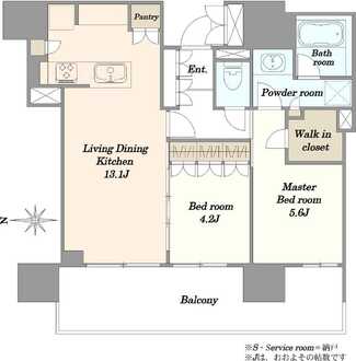 プレミスト新宿山吹の間取図