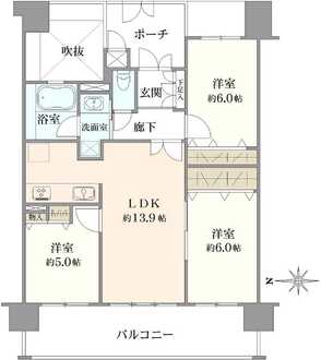 エスリード豊中少路の間取図