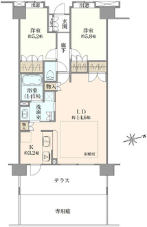 大泉学園ノーブルスクエアの間取図