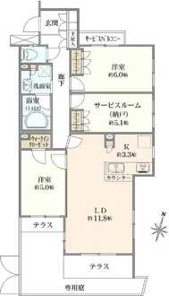 ランドステージ保谷駅前の間取図