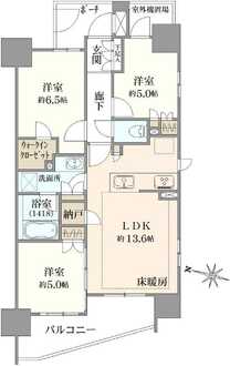 グローリオ武蔵関の間取図