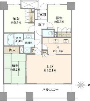 石神井公園ピアレスの間取図