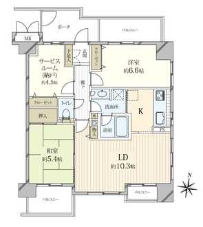 コートプラザ大宮市役所通りの間取図