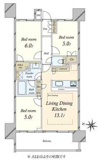プレシス大宮アルティアの間取図