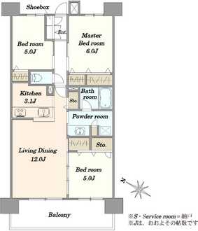 イニシア大宮日進の間取図