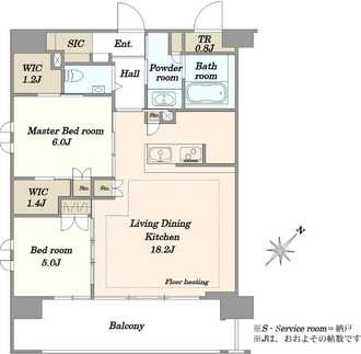 デュオセーヌさいたまサウスの間取図