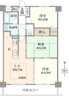 レヂオンス小平の間取図