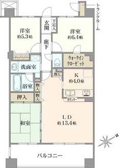 ライオンズプラザ西葛西の間取図