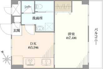 白山コーポビアネーズの間取図