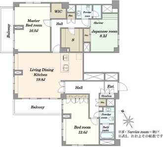 東高駒込ペアシティの間取図