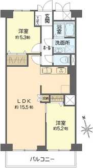 天王寺スカイハイツの間取図