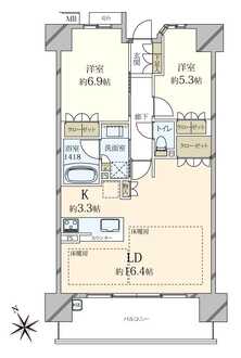 パークナード阿倍野天王寺町南レーヴの間取図