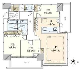 グランドメゾン新梅田タワー　THE CLUB RESIDENCEの間取図