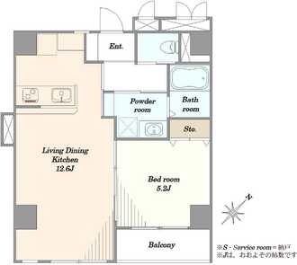 インペリアル青葉台フラットの間取図