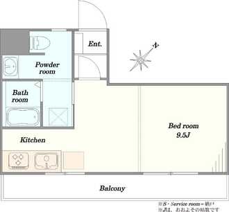 洗足ハイムの間取図