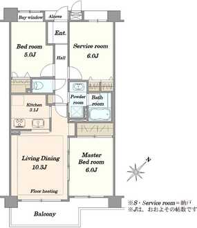 クレッセント西馬込IIIの間取図