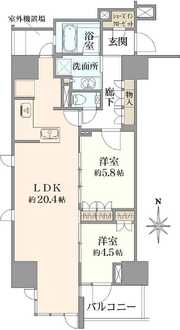 プラウド久屋大通の間取図