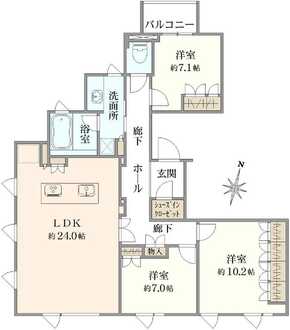 ヴィークハウス白壁の間取図