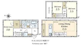 リムテラス四谷ザ・クラスの間取図