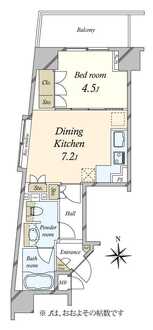 グランアビテ四谷三丁目ステーションフロントの間取図