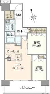 ファインシティ王子神谷リバーフォレストの間取図