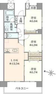 アクトピア北赤羽参番館の間取図