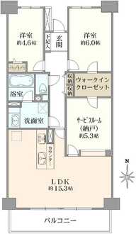 カルム赤羽の間取図