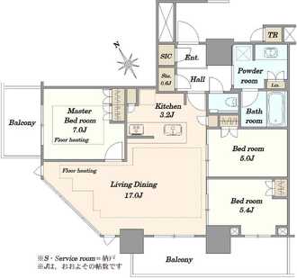 ザ・タワー十条の間取図