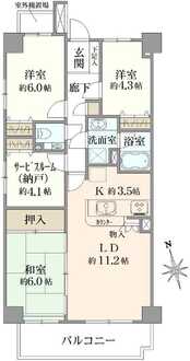 カルム赤羽の間取図