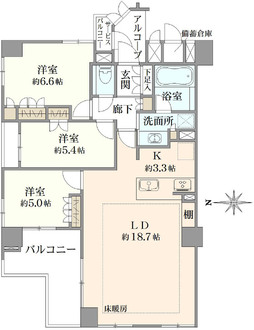 パラドール寺町二条グランデの間取図