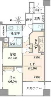 ローレルコート高倉の間取図