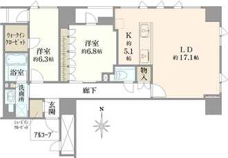 プラウド京都麩屋町御池の間取図